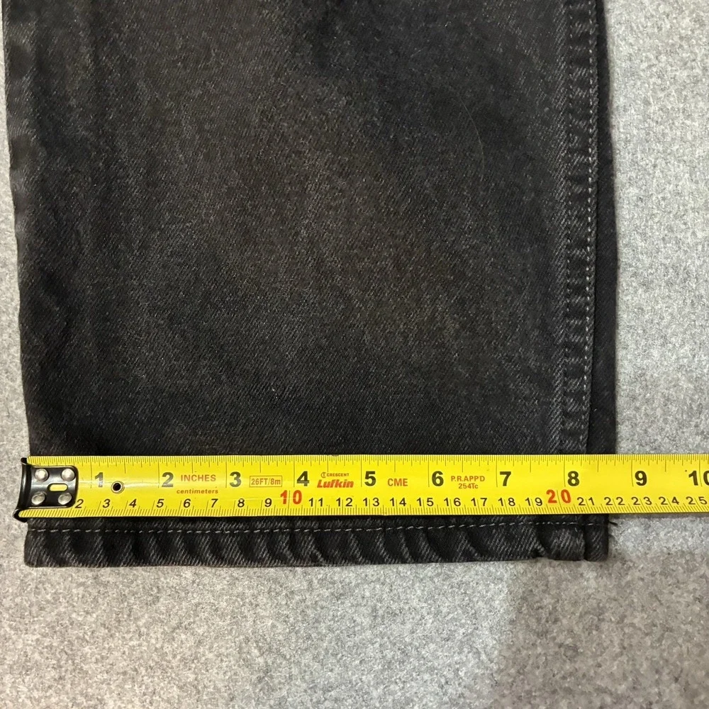 Vintage Y2K Mens Levis 505 Regular Fit Straight Leg Black Denim Jeans 38x29